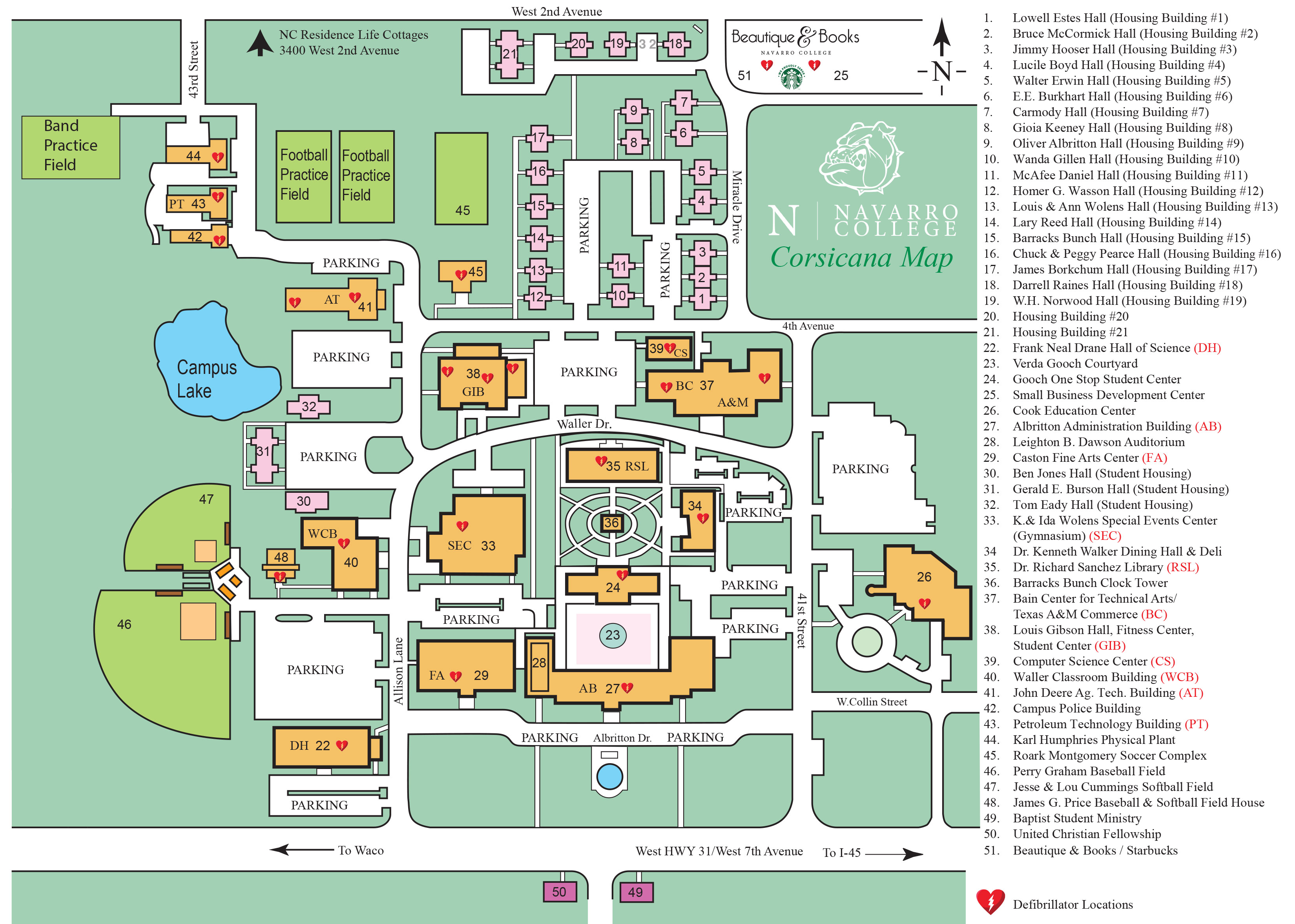 Corsicana Campus Map